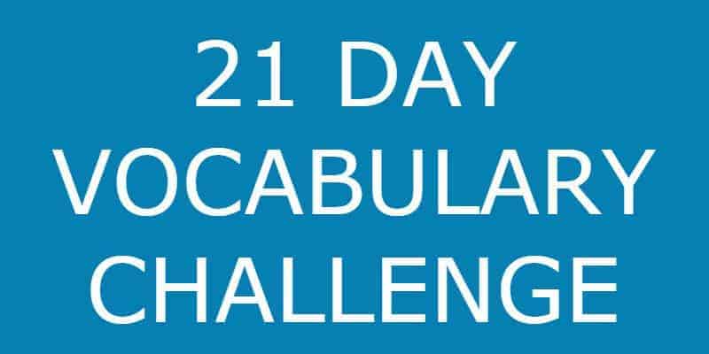 21 Day Vocabulary Challenge