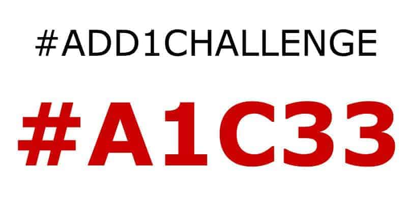 #Add1Challenge 33